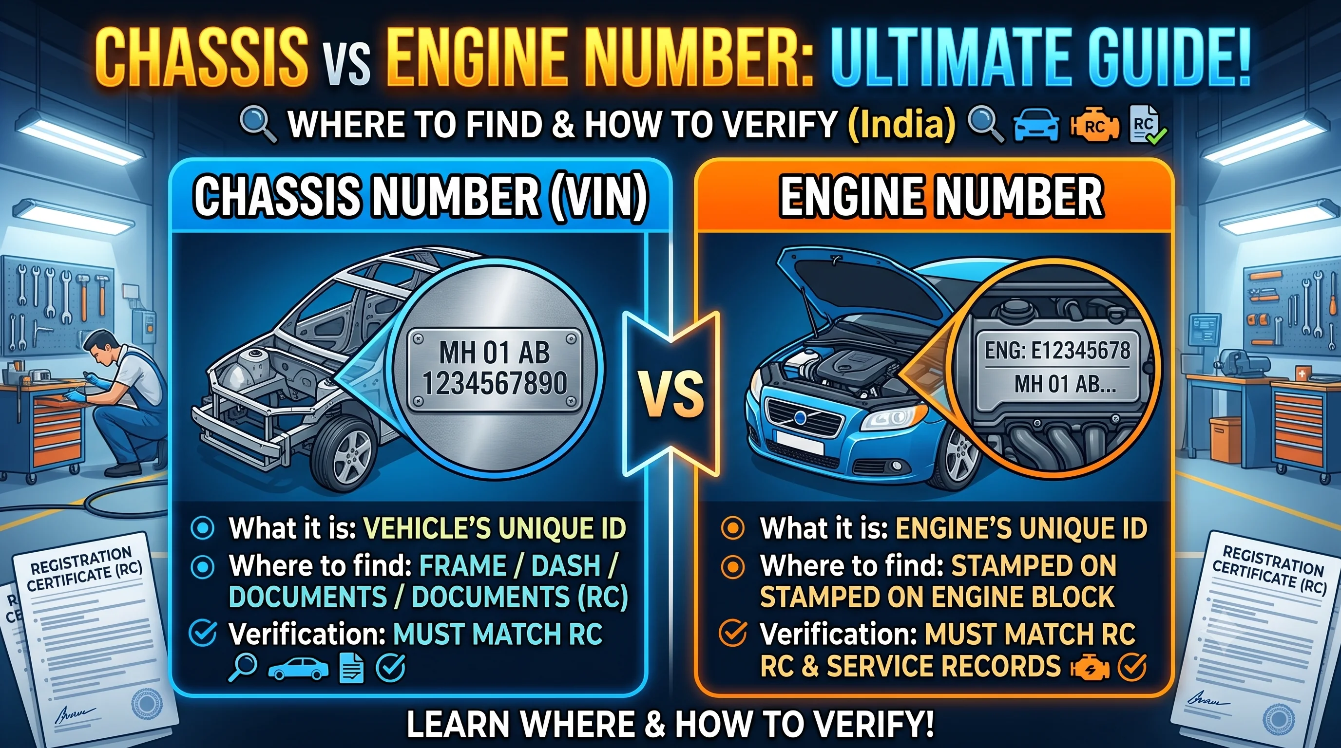 Chassis Number vs Engine Number